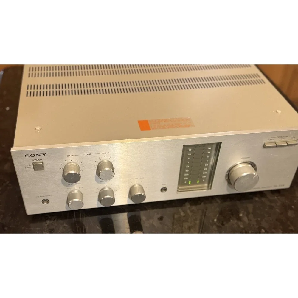 Vintage Sony TA-333 Integrated Stereo Amplifier - Classic 1979 Silver Face Amp